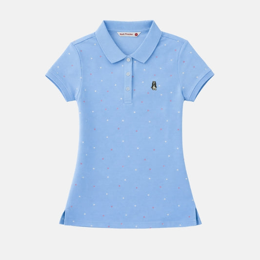 Ladies' Full Print Polo Stars | 100% Pique Cotton | HLP559726