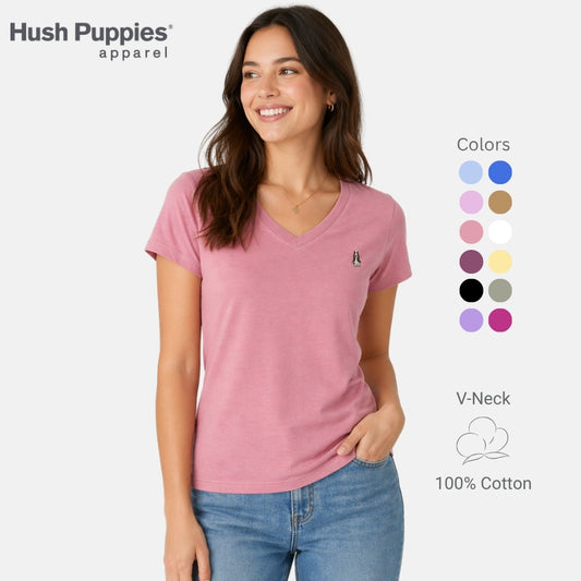 Ladies' Modern Fit V-Neck Tee | 100% Cotton | HLT409440