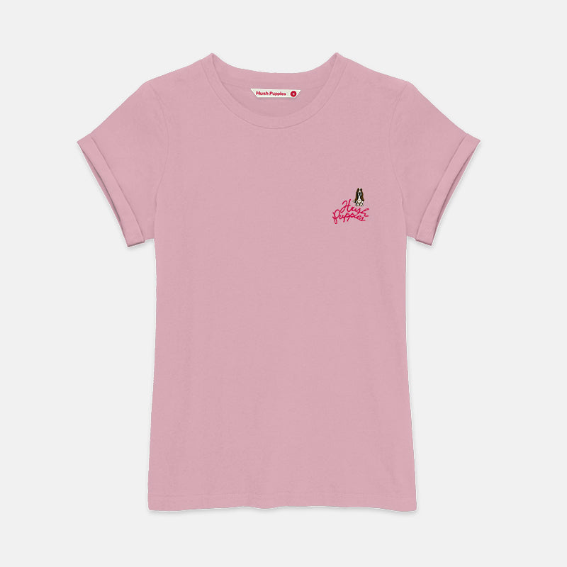 Ladies' Round Neck Basic Tee With Embroidery | A Line | HLT409441