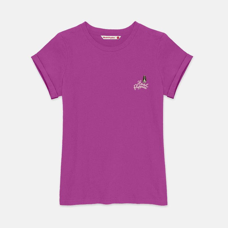 Ladies' Round Neck Basic Tee With Embroidery | A Line | HLT409441