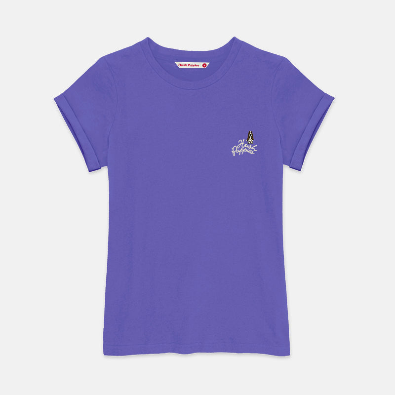 Ladies' Round Neck Basic Tee With Embroidery | A Line | HLT409441