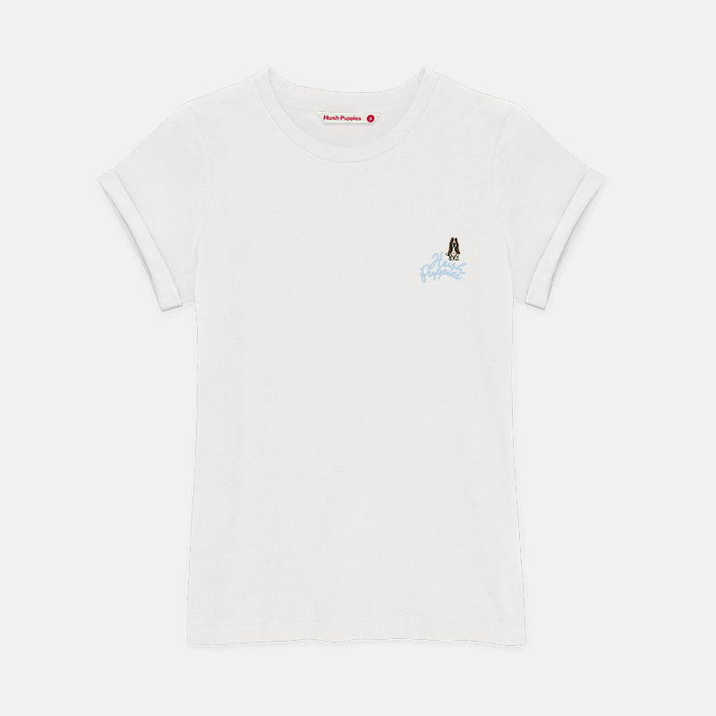 Ladies' Round Neck Basic Tee With Embroidery | A Line | HLT409441