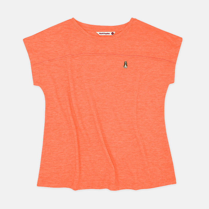 Ladies' Tee with Embroidery | Cut & Sew | HLT409442 – HUSH PUPPIES