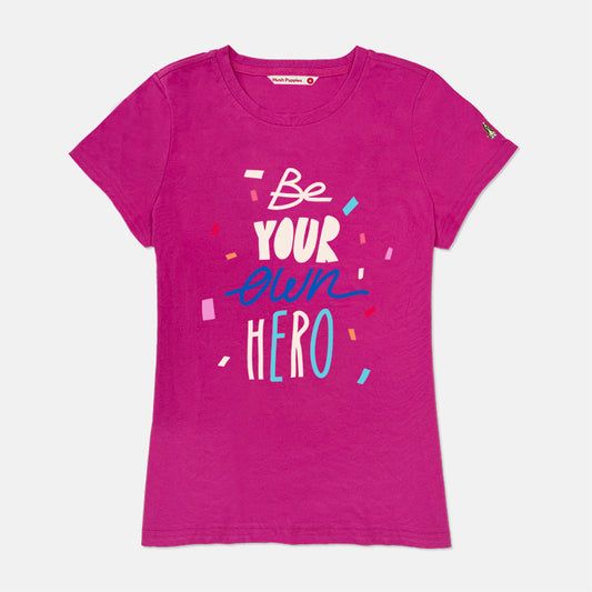 Ladies' Round Neck Graphic Tee | 100% Cotton | HLT579822