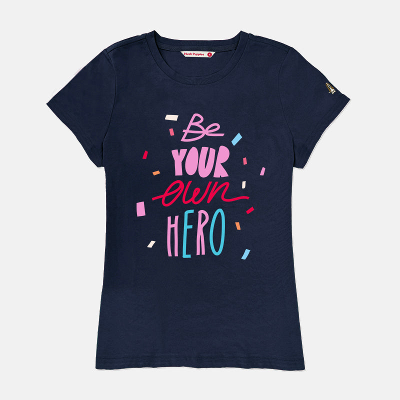 Ladies' Round Neck Graphic Tee | 100% Cotton | HLT579822