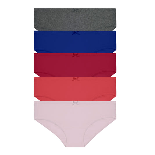 5pcs Ladies' Panties | Cotton Spandex | Hipster | HLU008880