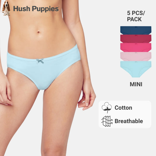 Cotton Spandex Mini 5pcs Ladies Panties HLU008883