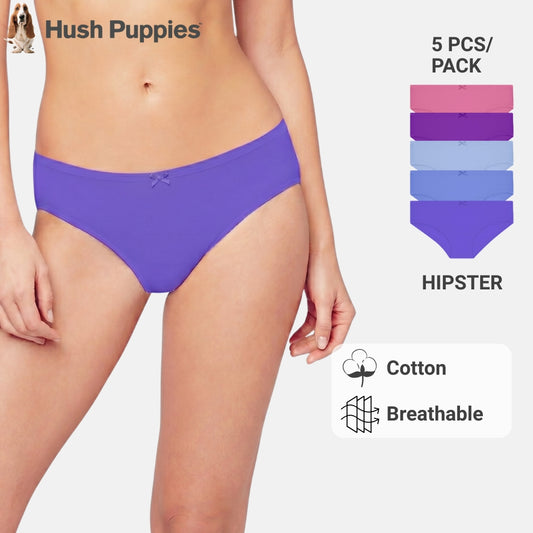 Cotton Spandex Hipster 5pcs Ladies Panties HLU008884