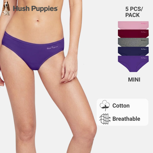Cotton Spandex Mini 5pcs Ladies Panties HLU008952