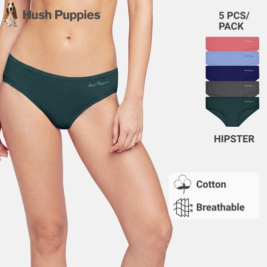 Cotton Spandex Hipster 5pcs Ladies Panties HLU008953