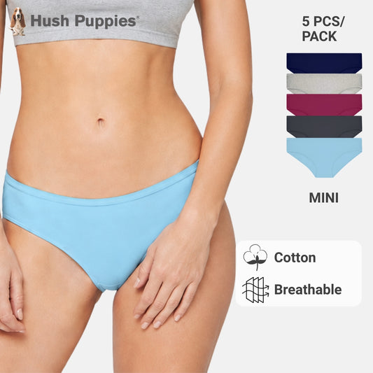 Cotton Spandex Mini 5pcs Ladies Panties HLU008956