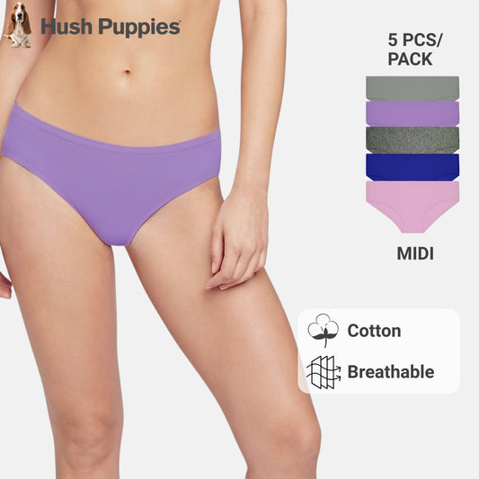 Cotton Spandex Hipster 5pcs Ladies Panties HLU008957
