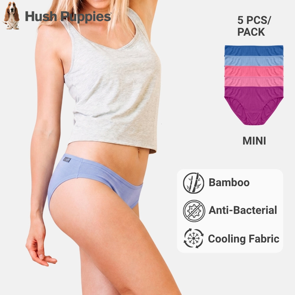 Bamboo Mini 5pcs Ladies Panties HLU409022