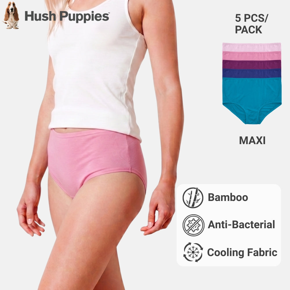 Bamboo Maxi 5pcs Ladies Panties HLU409024