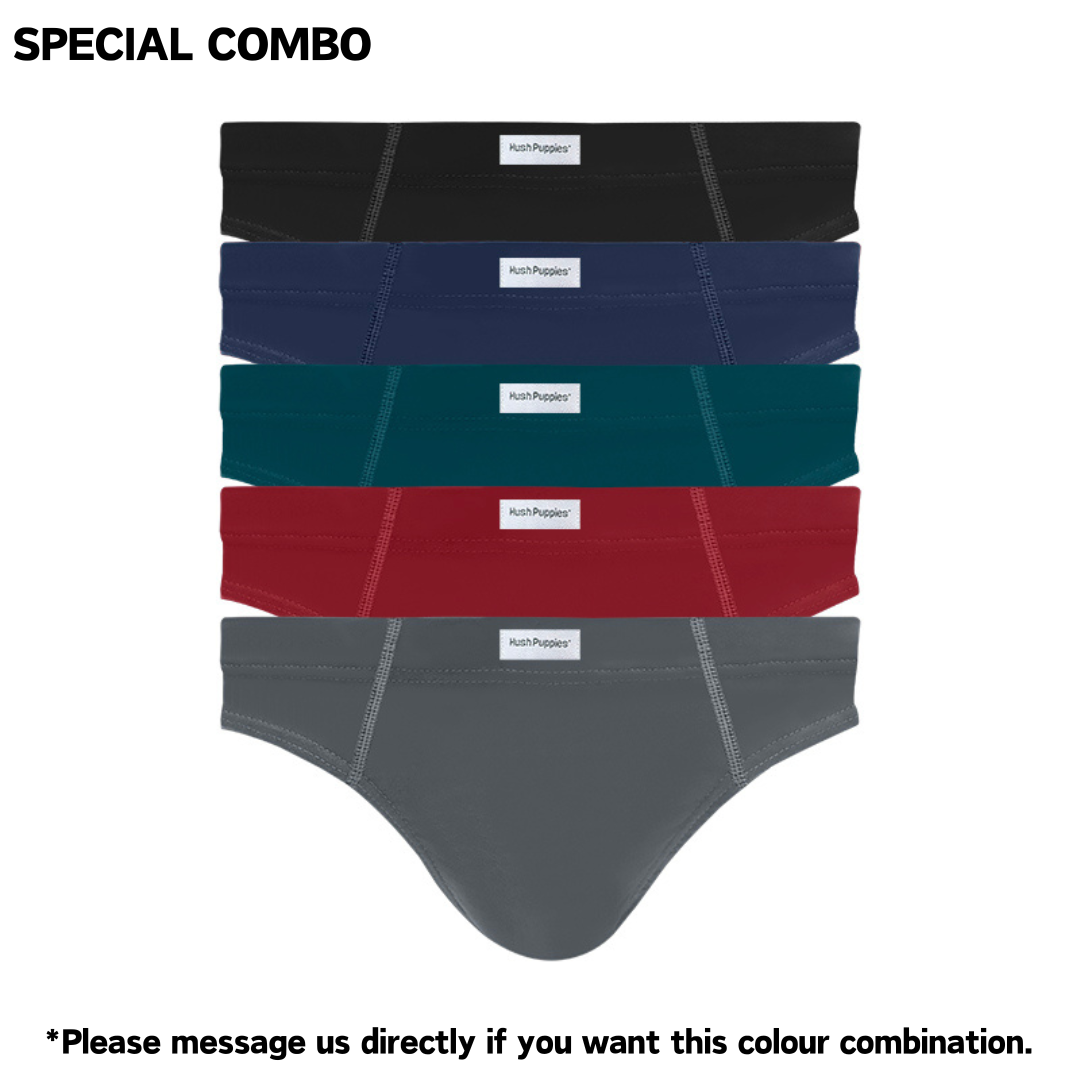 5pcs Men's Briefs | Bamboo Spandex | Mini | HMB237991