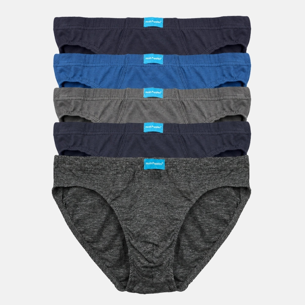 5pcs Men's Briefs | Cotton Jersey | Low Rise Mini | HMB679424