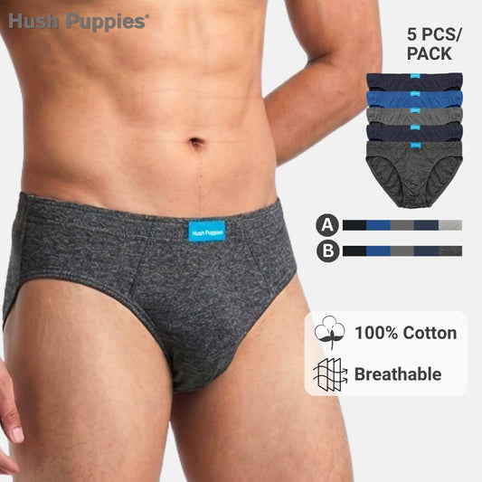 5pcs Men's Briefs | Cotton Jersey | Low Rise Mini | HMB679424
