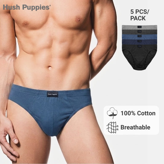 5pcs Men's Briefs | Cotton Jersey | Hipster | HMB679425