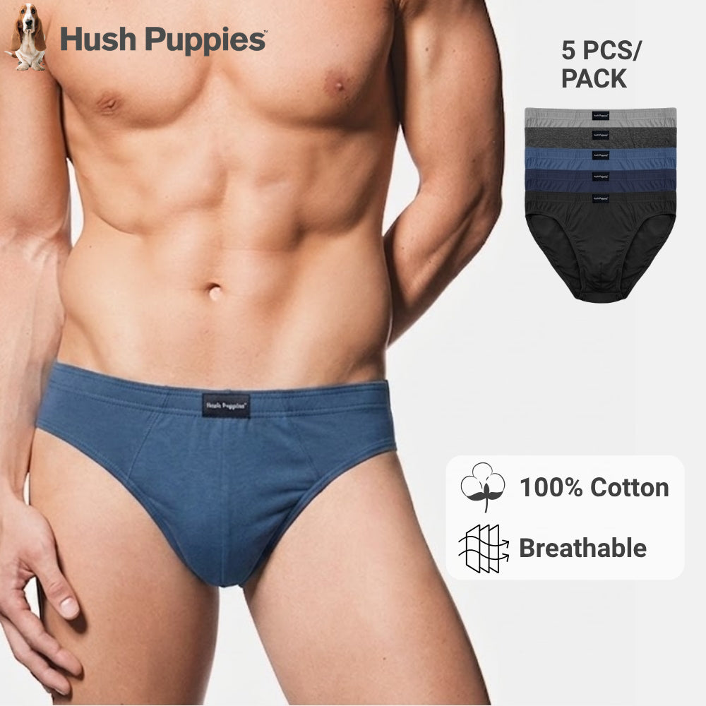 5pcs Men's Briefs | Cotton Jersey | Hipster | HMB679425
