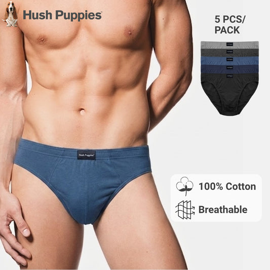 5pcs Men's Briefs | Cotton Jersey | Hipster | HMB679425