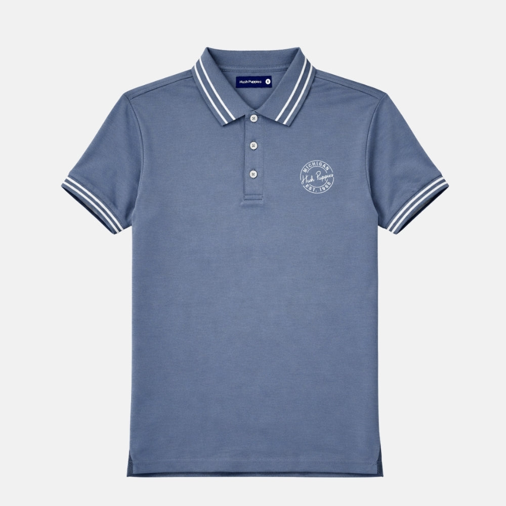 Men's Regular Fit Fashion Polo | Cotton | HMP579796