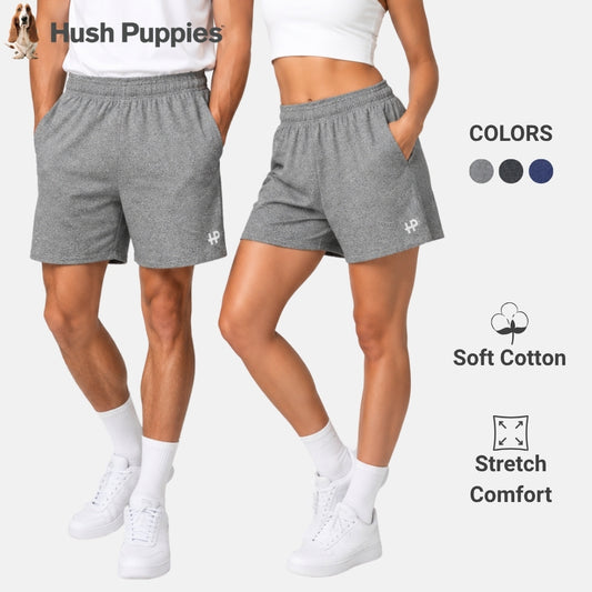 Unisex Active Shorts Melange | Cotton Mixed | HMM639897