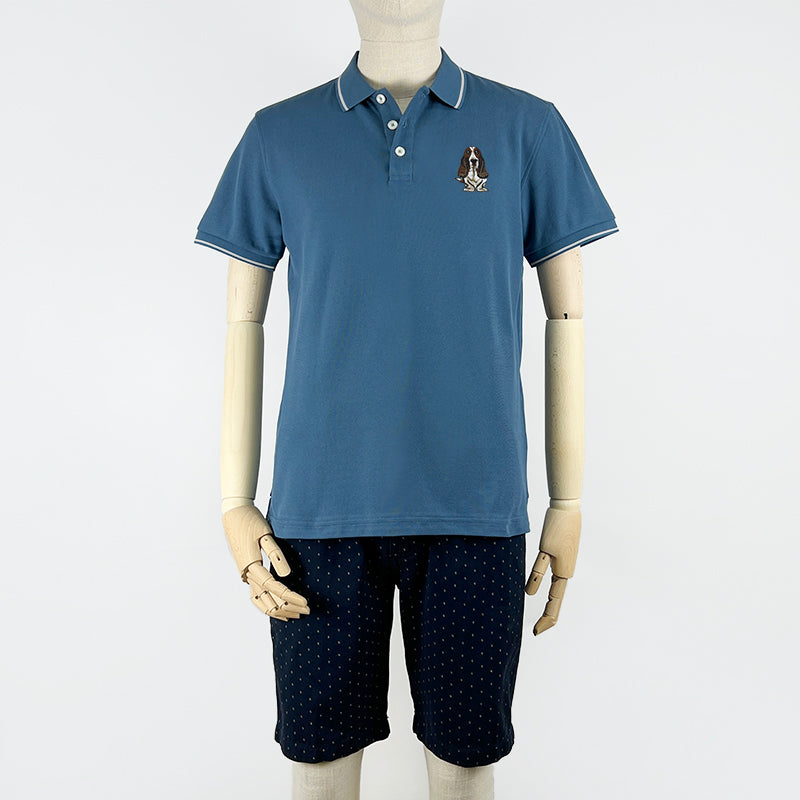 Men's Superfine Polo With Big Dog | Pique Cotton | HMP278461