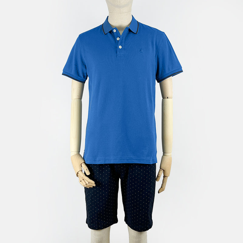 Men's Superfine Polo Tee with Small Dog Embroidery | Cotton | HMP278462