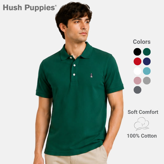 Men's Basic Polo Tee With Embroidery | Cotton | HMP601363