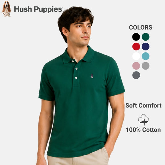 Men's Basic Polo Tee With Embroidery | Cotton | HMP601363