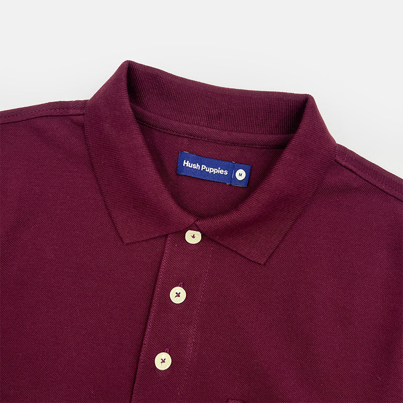 Men's Knit Basic Polo With Embroidery on Pocket | 100% Cotton | HMP601364