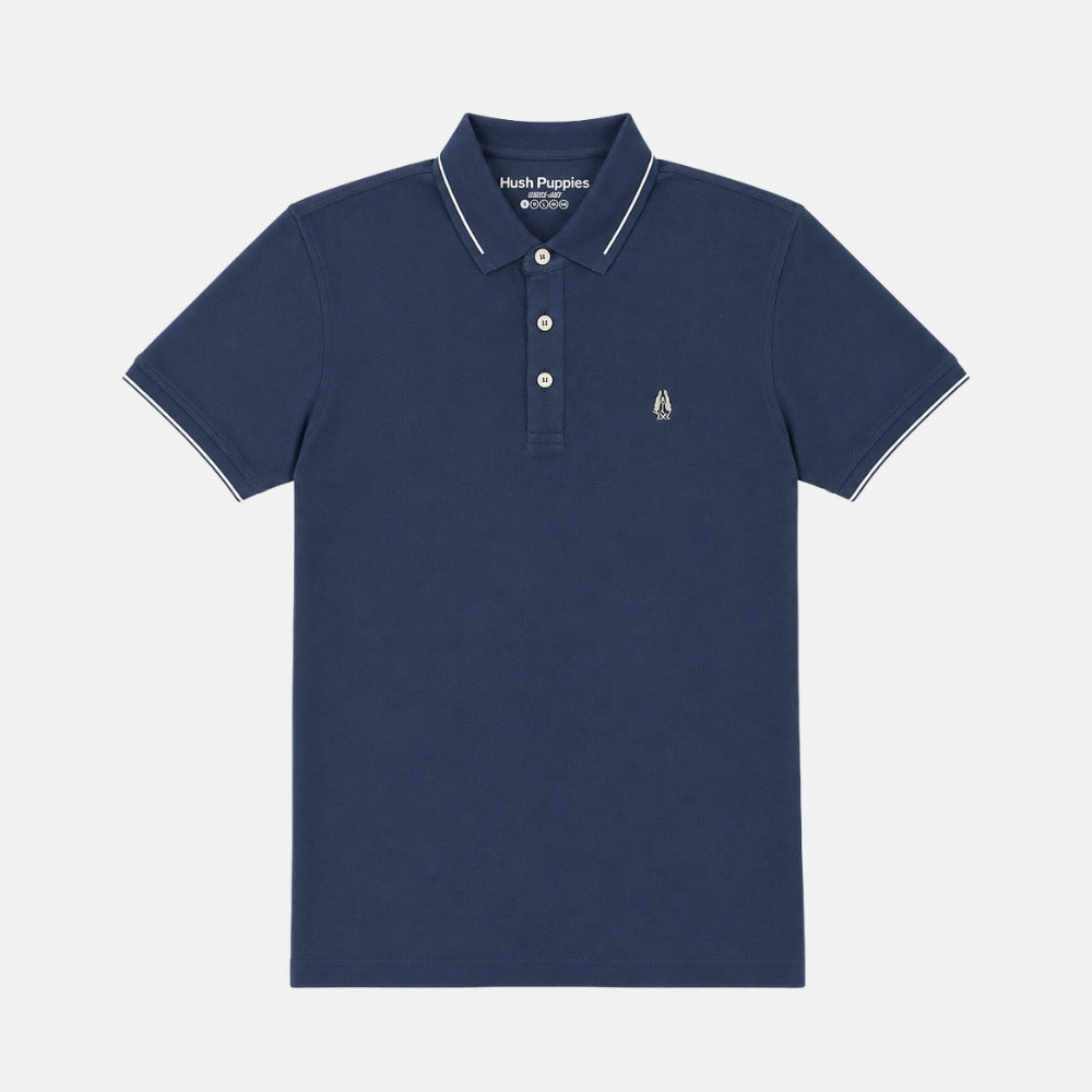 Men's Jacquard Collar Active Polo | Cotton | HMP639885