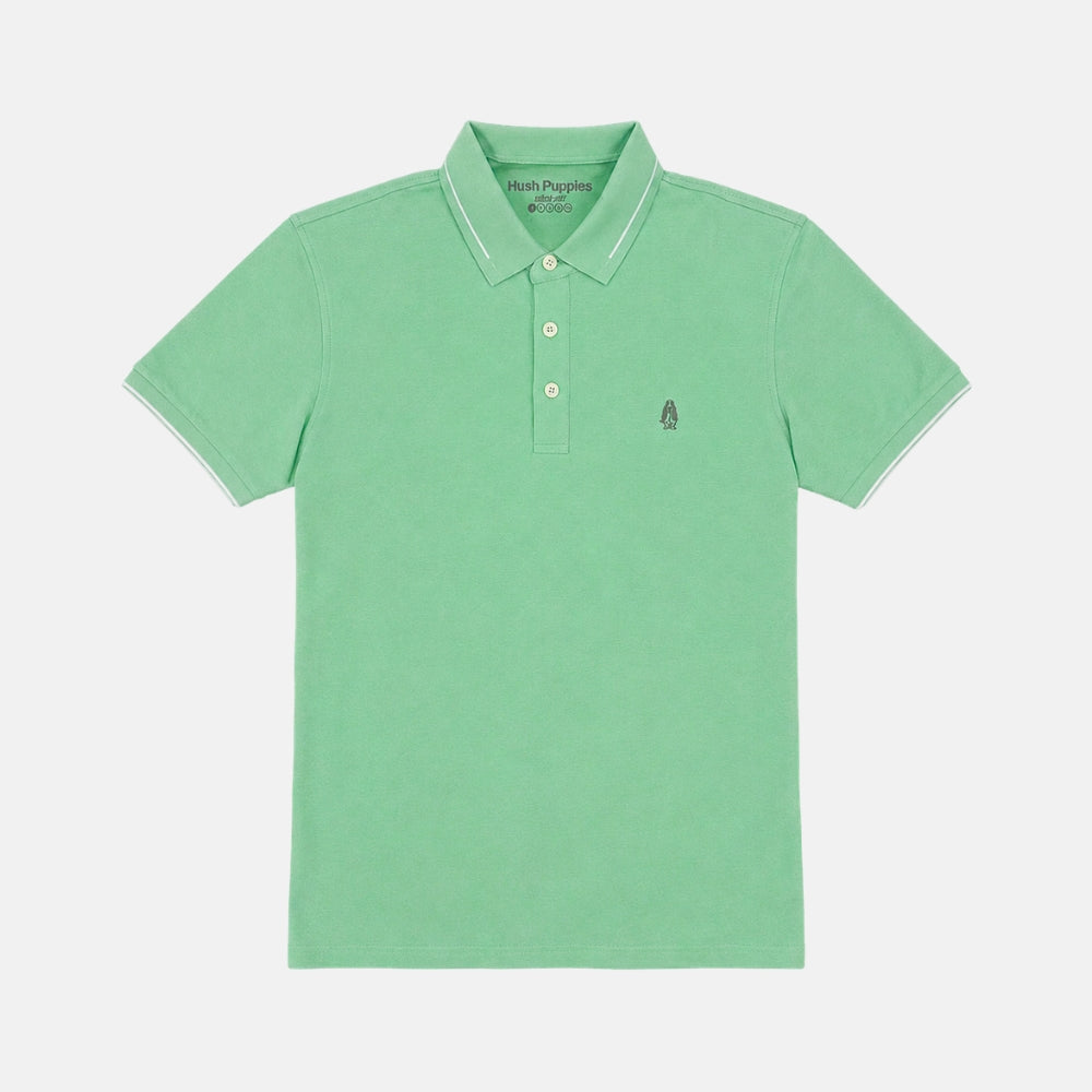 Men's Jacquard Collar Active Polo | Cotton | HMP639885
