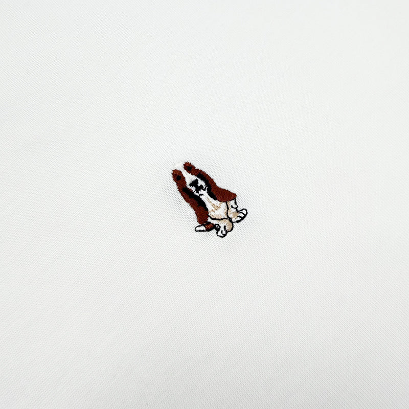 Men's V-Neck Basic Tee with Embroidery | 100% Cotton | Modern Fit | HMT409417