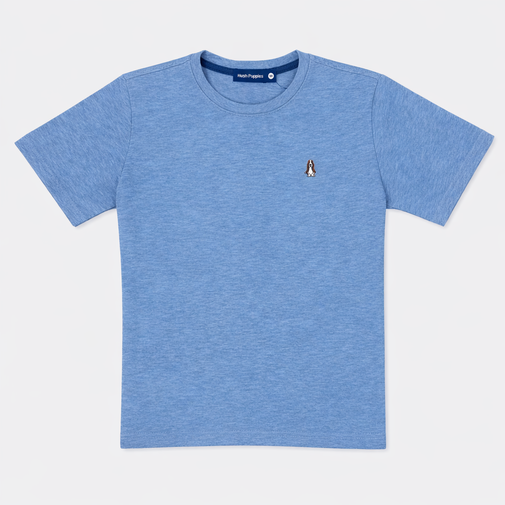 Men's Round-Neck Tee Melange | Cotton | HMT409418