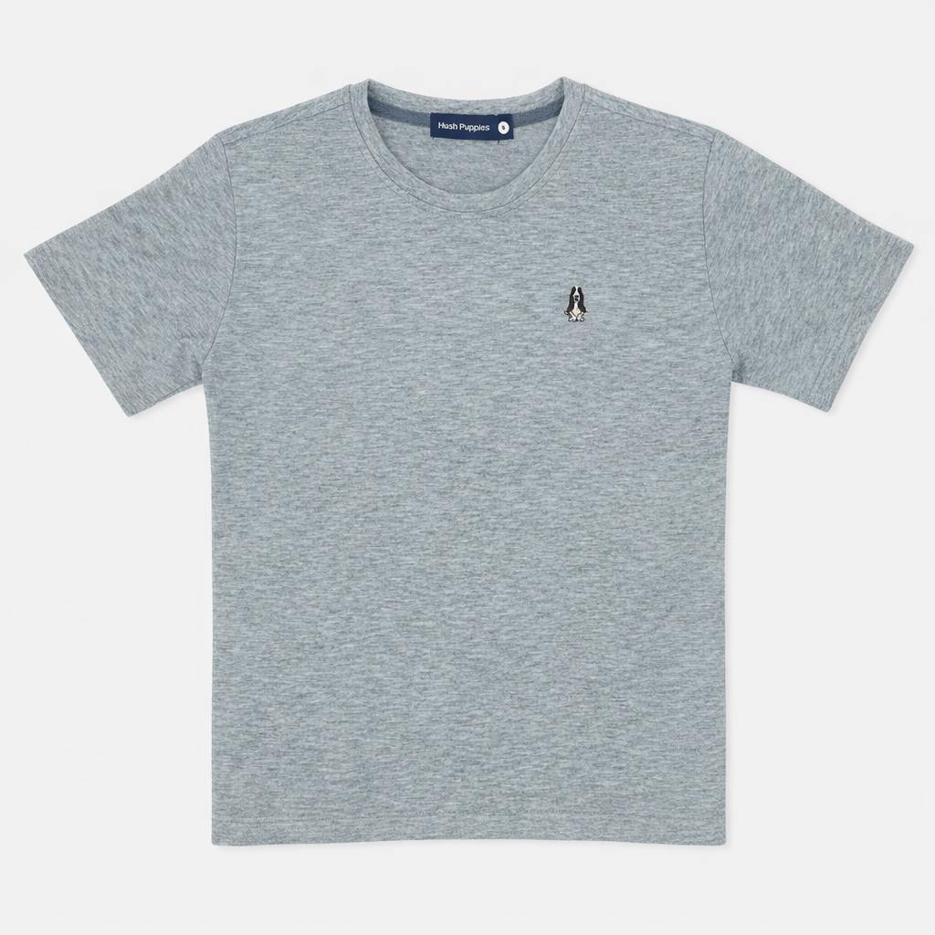 Men's Round-Neck Tee Melange | Cotton | HMT409418