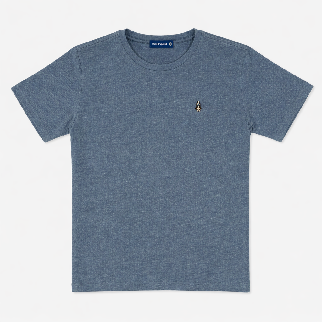 Men's Round-Neck Tee Melange | Cotton | HMT409418