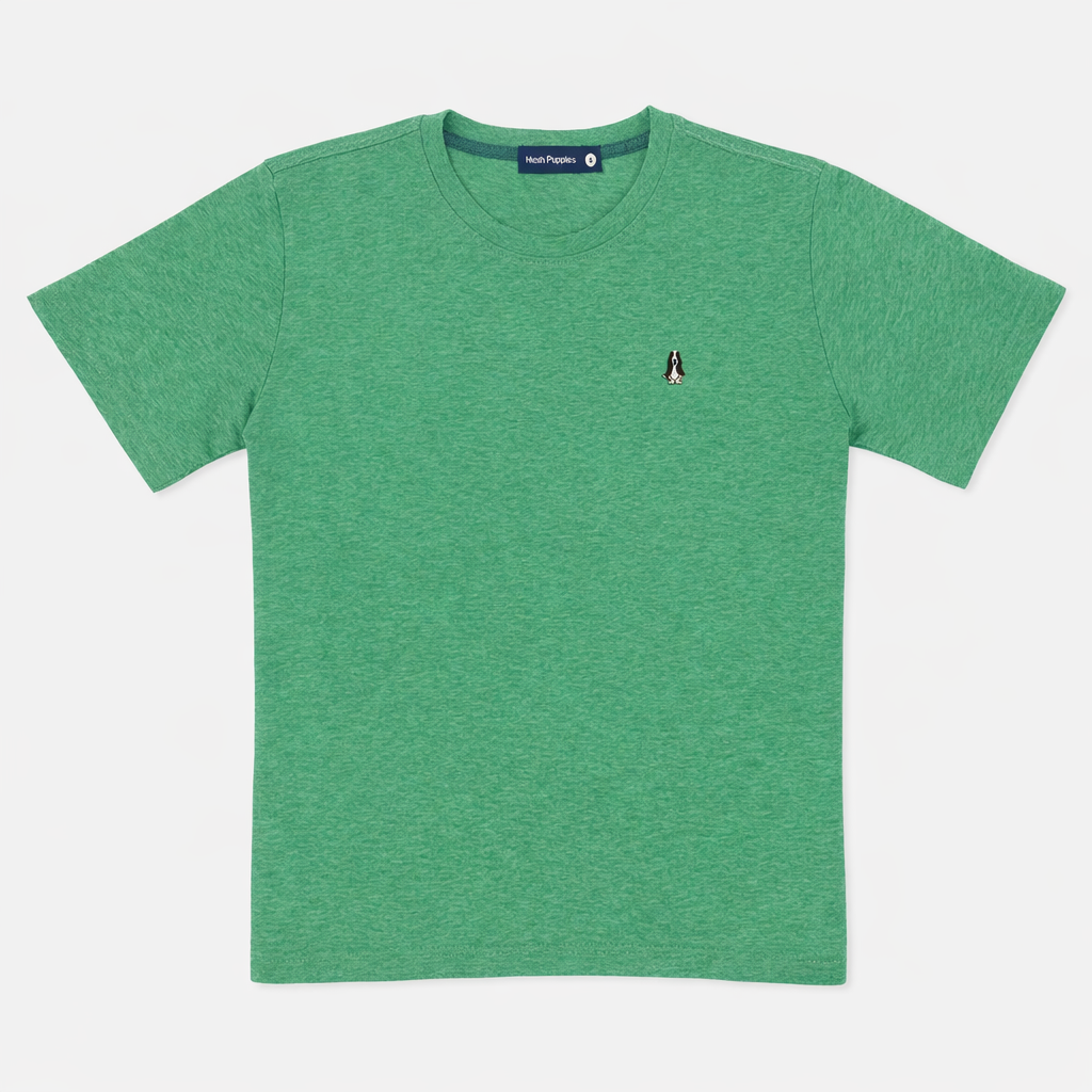 Men's Round-Neck Tee Melange | Cotton | HMT409418