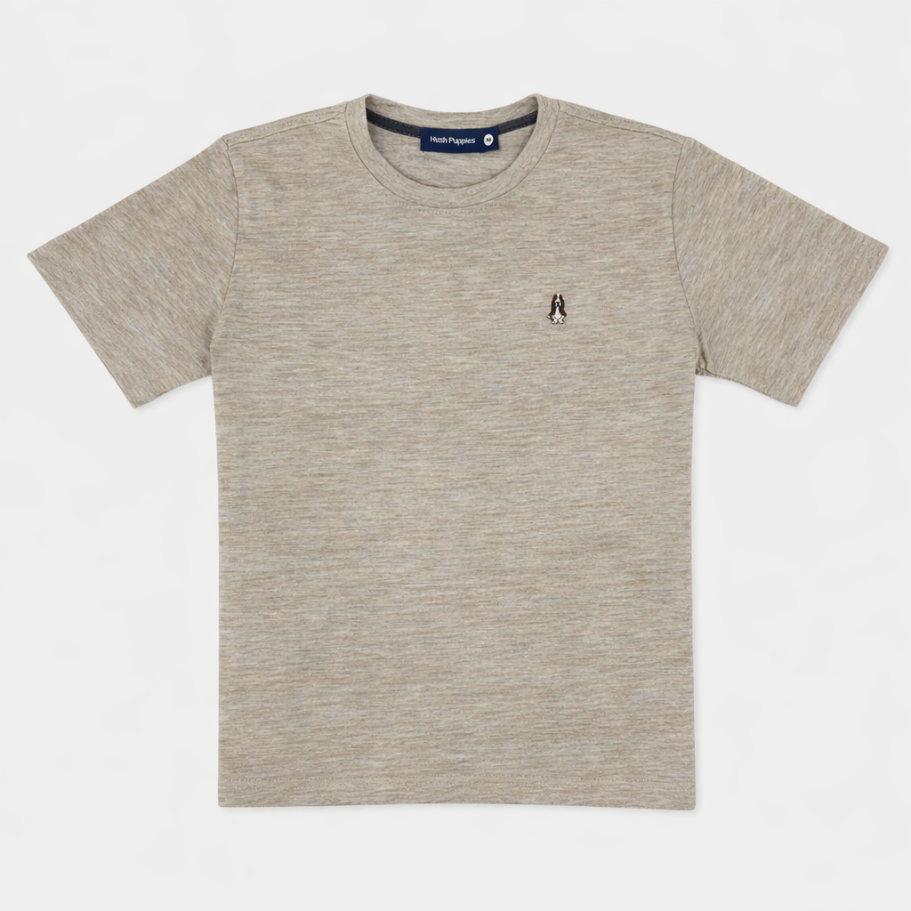 Men's Round-Neck Tee Melange | Cotton | HMT409418