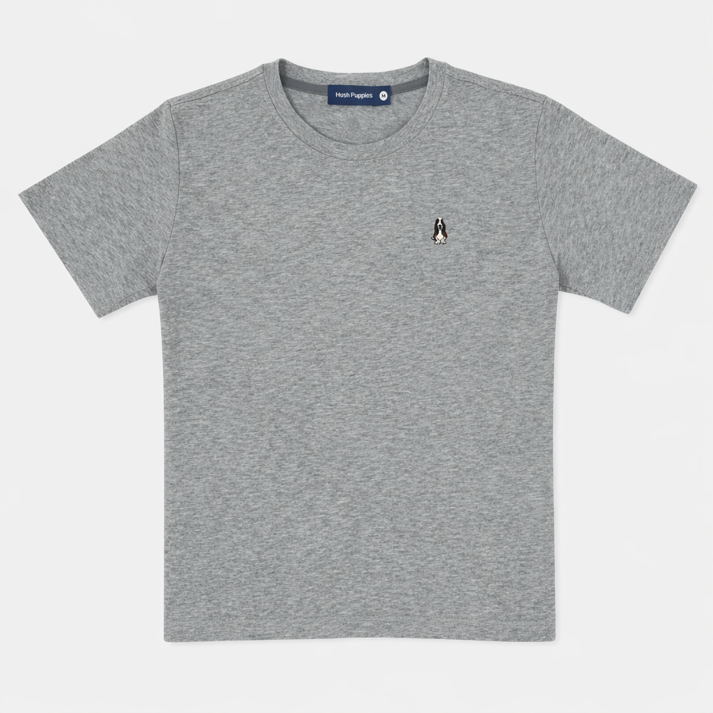 Men's Round-Neck Tee Melange | Cotton | HMT409418