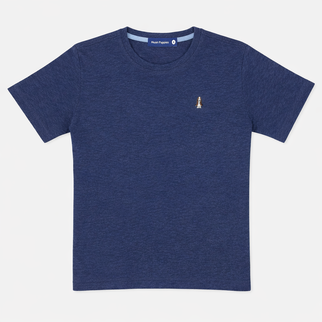 Men's Round-Neck Tee Melange | Cotton | HMT409418