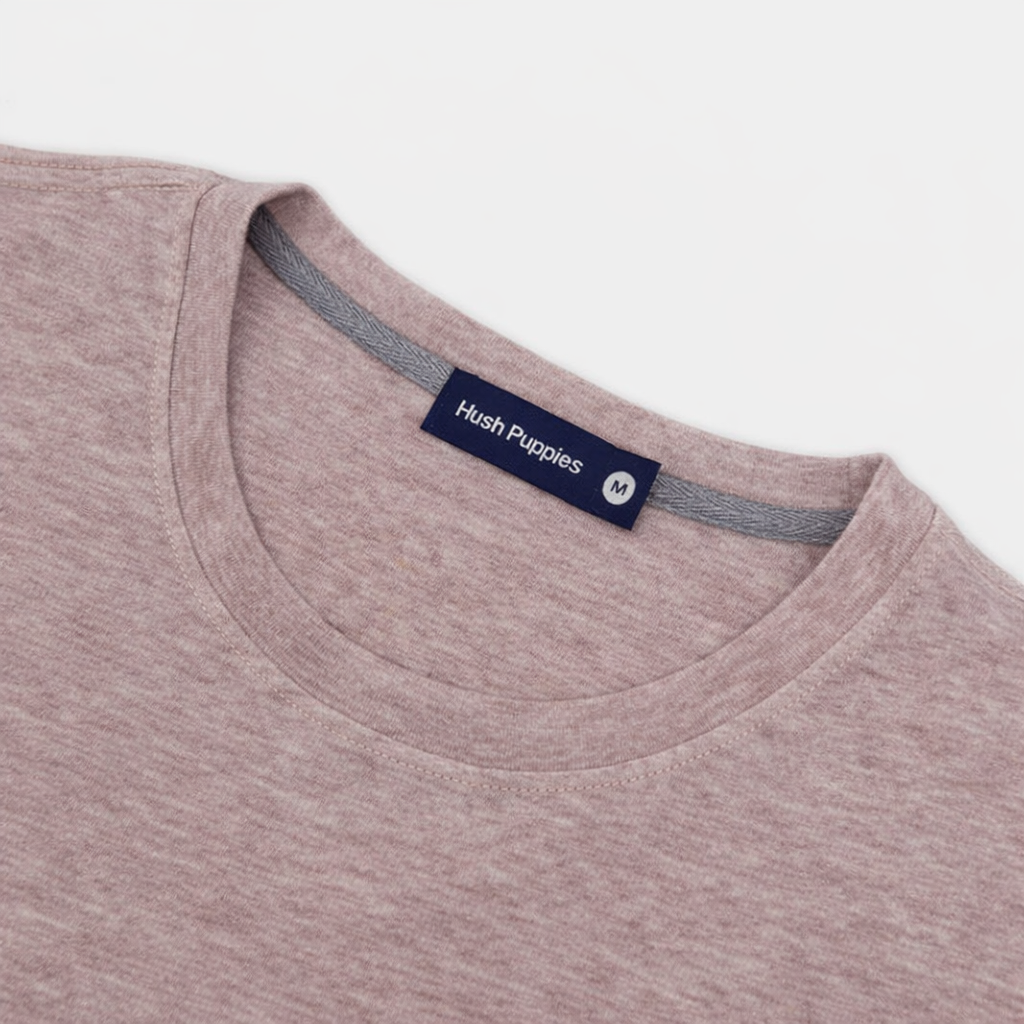 Men's Round-Neck Tee Melange | Cotton | HMT409418