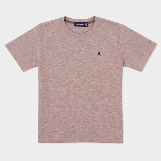 Men's Round-Neck Tee Melange | Cotton | HMT409418