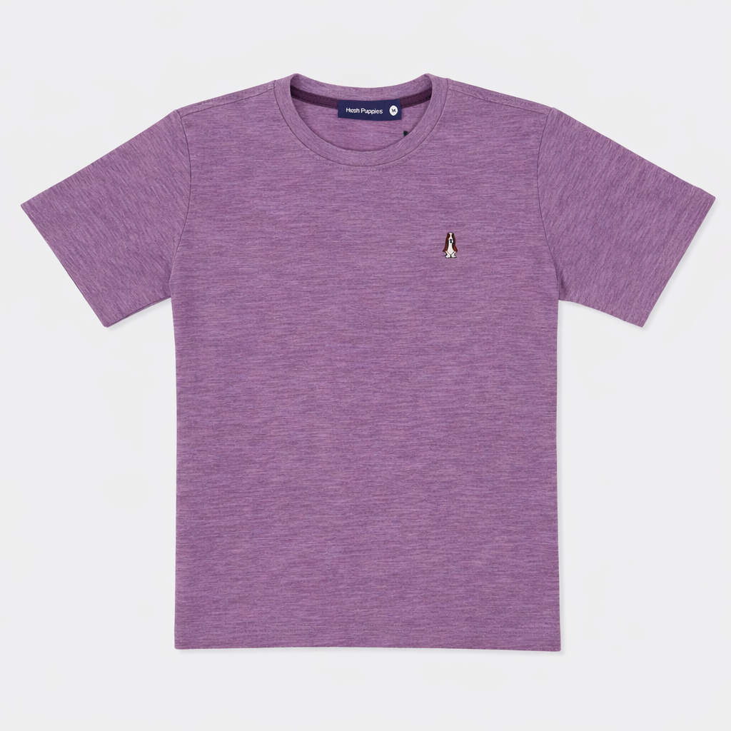Men's Round-Neck Tee Melange | Cotton | HMT409418