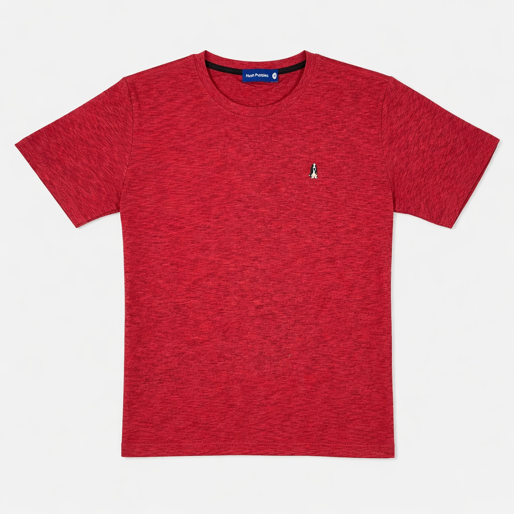 Men's Round-Neck Tee Melange | Cotton | HMT409418