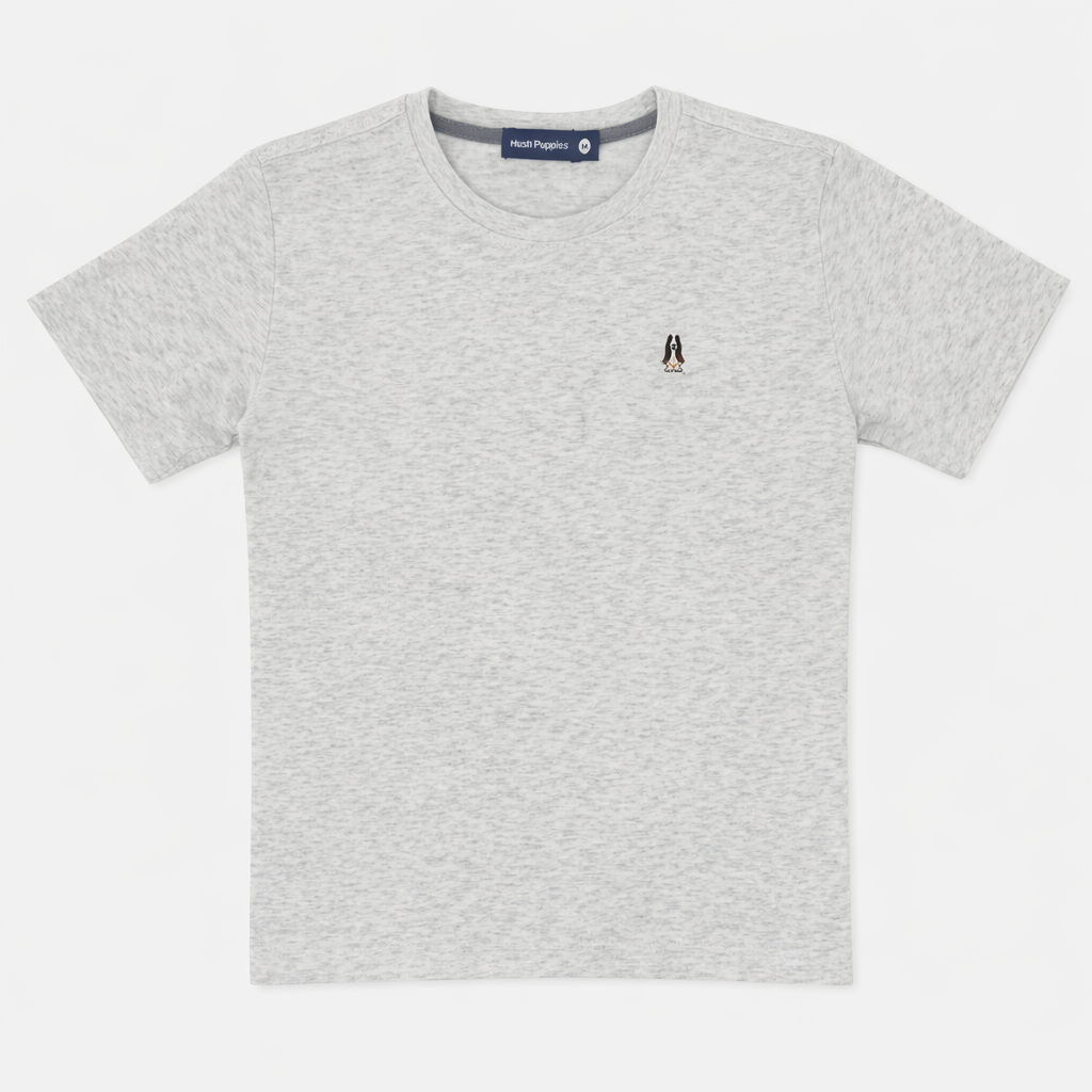 Men's Round-Neck Tee Melange | Cotton | HMT409418