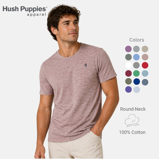 Men's Round-Neck Tee Melange | Cotton | HMT409418