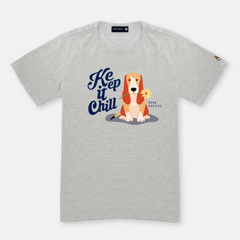 Men's Round Neck Couple Graphic Tee | 100% Cotton | HMT579824