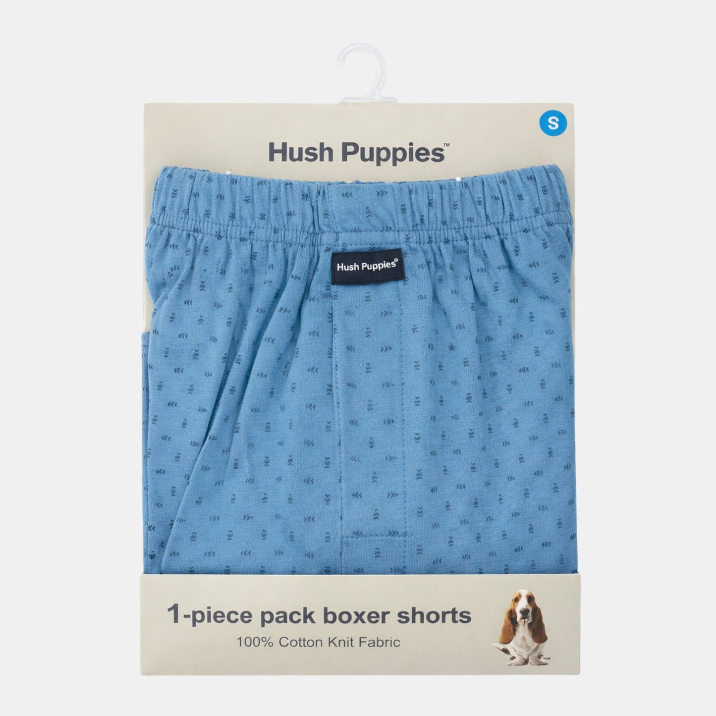Hush Puppies 1pc Men Knit Boxer Shorts 100% Cotton HMX639857