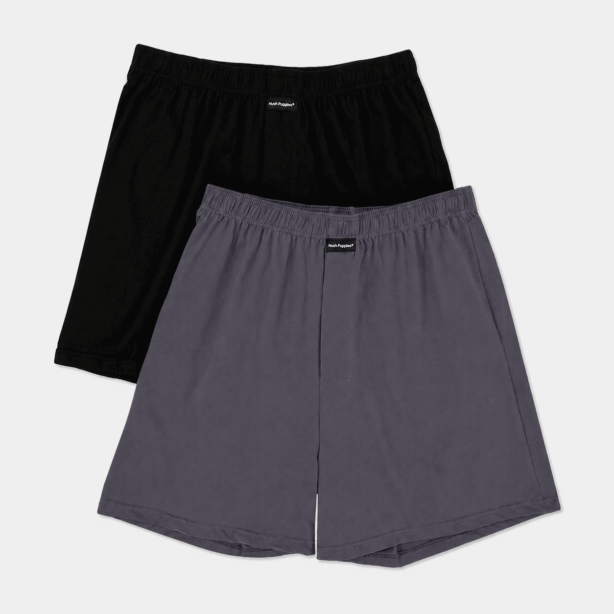 2pcs Men's Knit Boxer Shorts | Combed Cotton | HMX733055